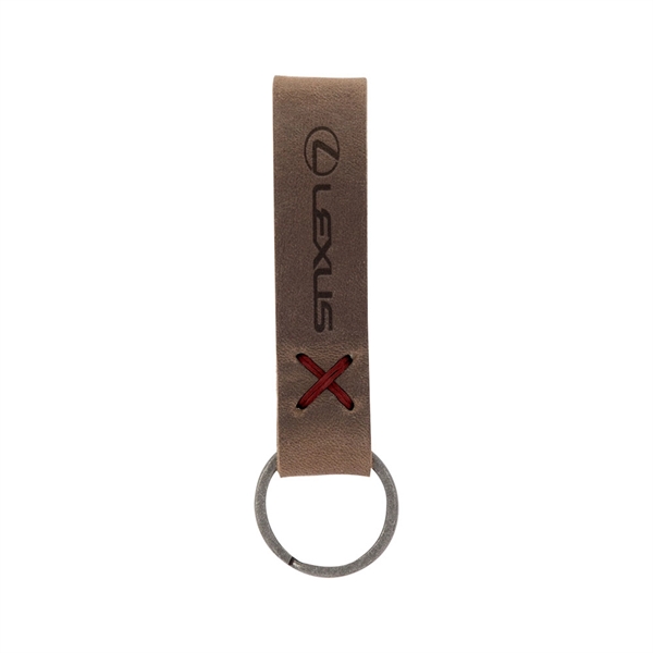 3/4" x 3 1/2" leather loop keychain, available in several colors... from ASI 88060 Snugz/USA Inc / SnugZ USA®