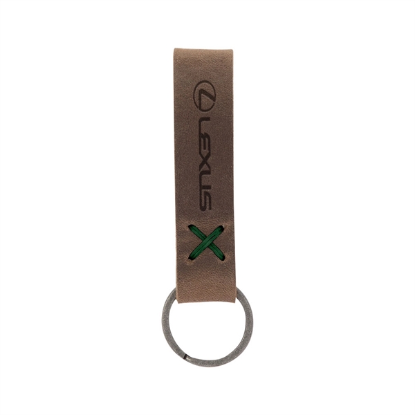 3/4" x 3 1/2" leather loop keychain, available in several colors... from ASI 88060 Snugz/USA Inc / SnugZ USA®