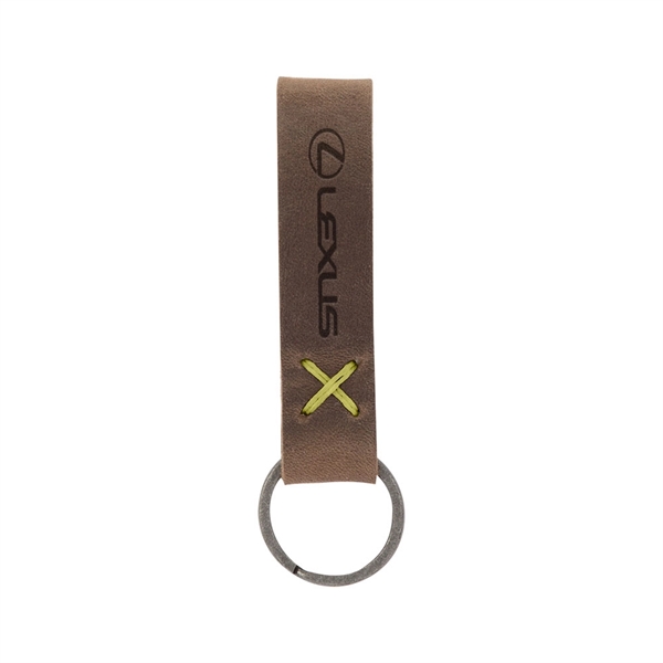 3/4" x 3 1/2" leather loop keychain, available in several colors... from ASI 88060 Snugz/USA Inc / SnugZ USA®
