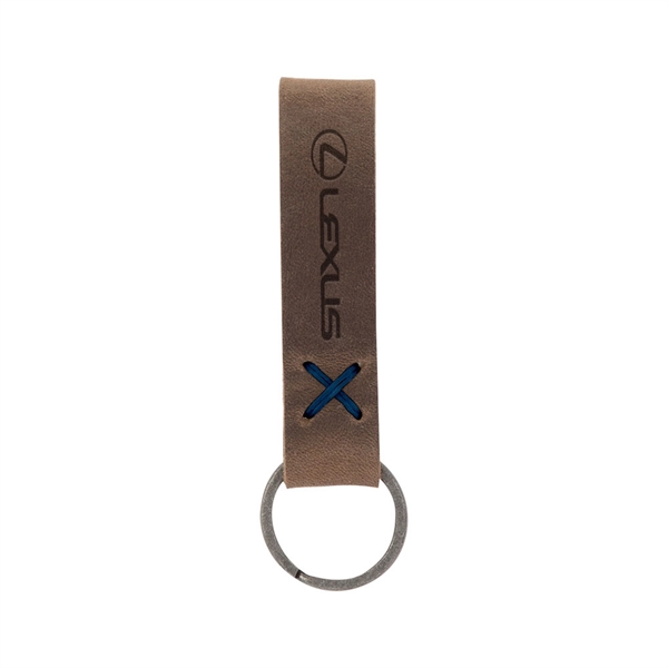 3/4" x 3 1/2" leather loop keychain, available in several colors... from ASI 88060 Snugz/USA Inc / SnugZ USA®