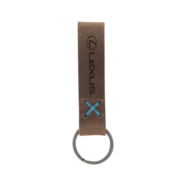 3/4" x 3 1/2" leather loop keychain, available in several colors... from ASI 88060 Snugz/USA Inc / SnugZ USA®