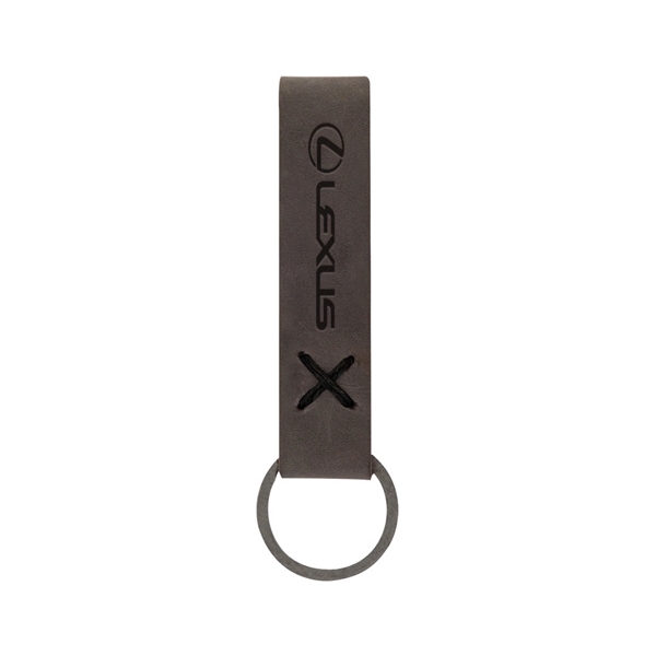 3/4" x 3 1/2" leather loop keychain, available in several colors... from ASI 88060 Snugz/USA Inc / SnugZ USA®