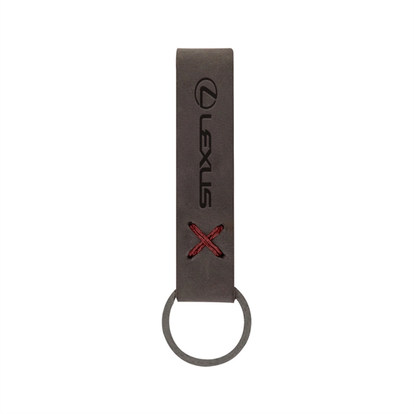 3/4" x 3 1/2" leather loop keychain, available in several colors... from ASI 88060 Snugz/USA Inc / SnugZ USA®
