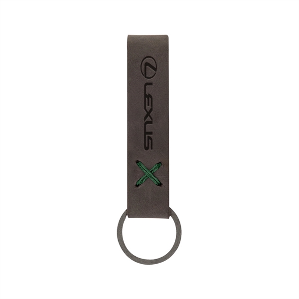 3/4" x 3 1/2" leather loop keychain, available in several colors... from ASI 88060 Snugz/USA Inc / SnugZ USA®