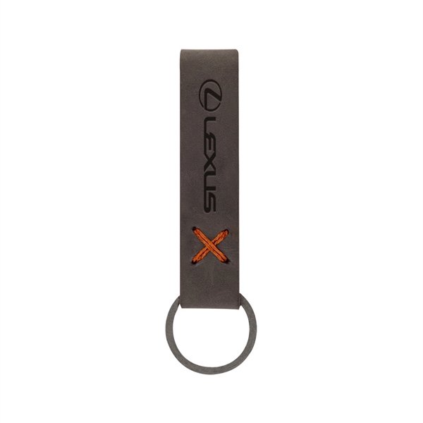 3/4" x 3 1/2" leather loop keychain, available in several colors... from ASI 88060 Snugz/USA Inc / SnugZ USA®