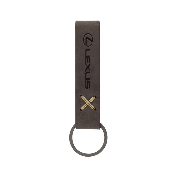 3/4" x 3 1/2" leather loop keychain, available in several colors... from ASI 88060 Snugz/USA Inc / SnugZ USA®