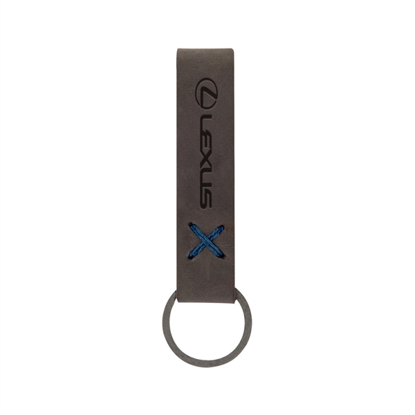 3/4" x 3 1/2" leather loop keychain, available in several colors... from ASI 88060 Snugz/USA Inc / SnugZ USA®