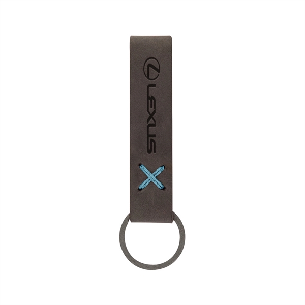 3/4" x 3 1/2" leather loop keychain, available in several colors... from ASI 88060 Snugz/USA Inc / SnugZ USA®