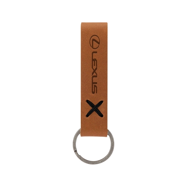 3/4" x 3 1/2" leather loop keychain, available in several colors... from ASI 88060 Snugz/USA Inc / SnugZ USA®