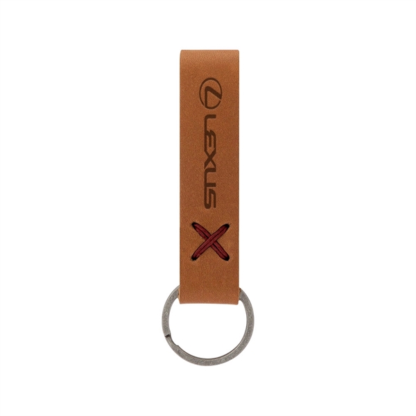 3/4" x 3 1/2" leather loop keychain, available in several colors... from ASI 88060 Snugz/USA Inc / SnugZ USA®