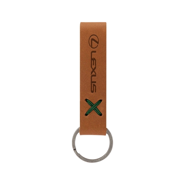 3/4" x 3 1/2" leather loop keychain, available in several colors... from ASI 88060 Snugz/USA Inc / SnugZ USA®
