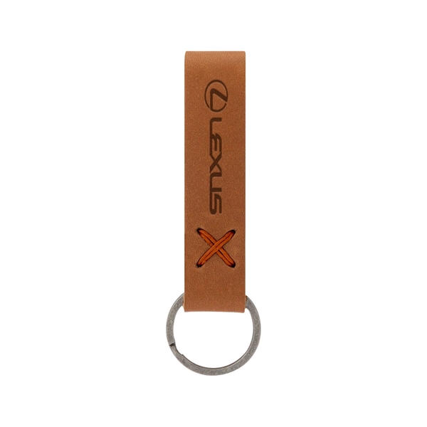 3/4" x 3 1/2" leather loop keychain, available in several colors... from ASI 88060 Snugz/USA Inc / SnugZ USA®