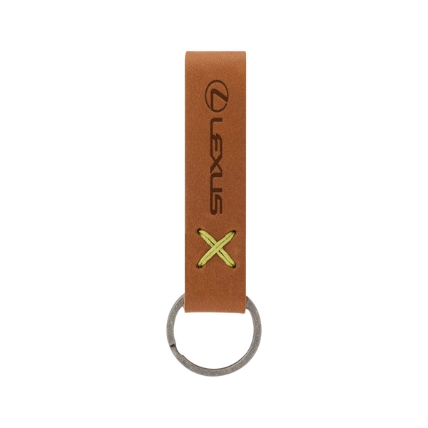 3/4" x 3 1/2" leather loop keychain, available in several colors... from ASI 88060 Snugz/USA Inc / SnugZ USA®