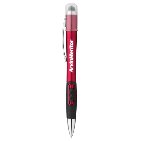 Sliding-click ballpoint pen made of plastic with a stylus tip and... from ASI 88060 Snugz/USA Inc / Sweda®
