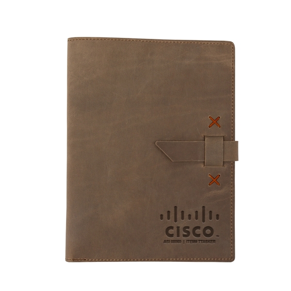 USA-made 9 1/2" x 12 1/2" x 3/4" leather padfolio, available... from ASI 88060 Snugz/USA Inc / SnugZ USA®