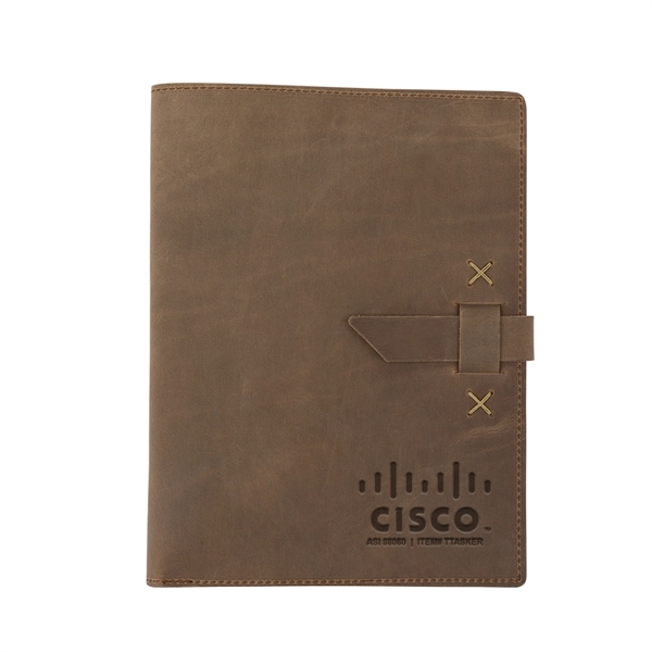 USA-made 9 1/2" x 12 1/2" x 3/4" leather padfolio, available... from ASI 88060 Snugz/USA Inc / SnugZ USA®