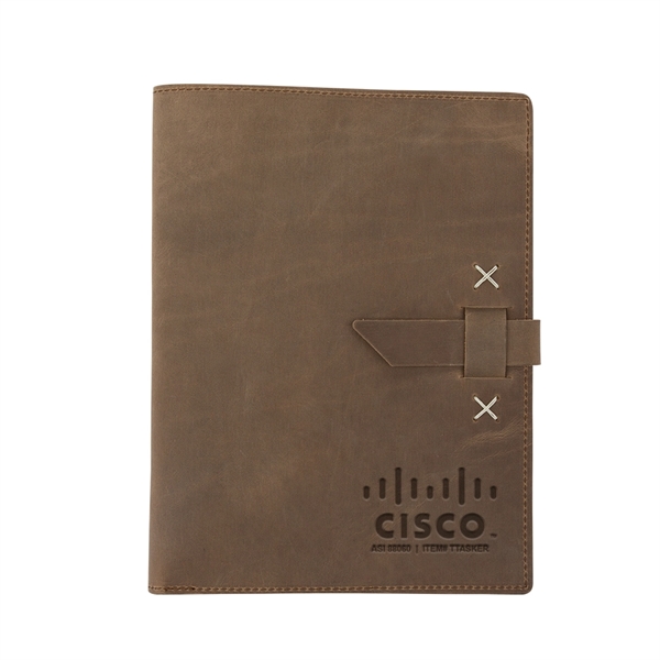 USA-made 9 1/2" x 12 1/2" x 3/4" leather padfolio, available... from ASI 88060 Snugz/USA Inc / SnugZ USA®