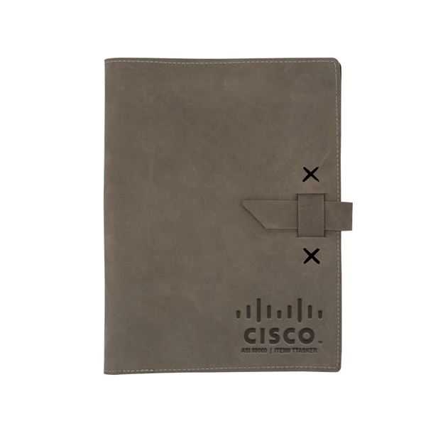 USA-made 9 1/2" x 12 1/2" x 3/4" leather padfolio, available... from ASI 88060 Snugz/USA Inc / SnugZ USA®