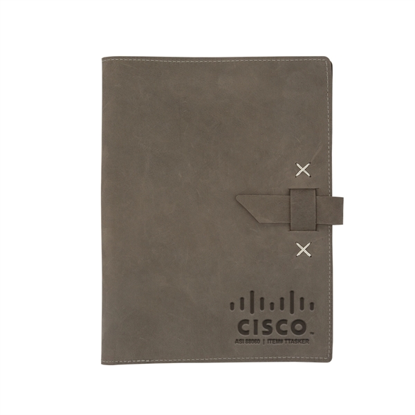 USA-made 9 1/2" x 12 1/2" x 3/4" leather padfolio, available... from ASI 88060 Snugz/USA Inc / SnugZ USA®