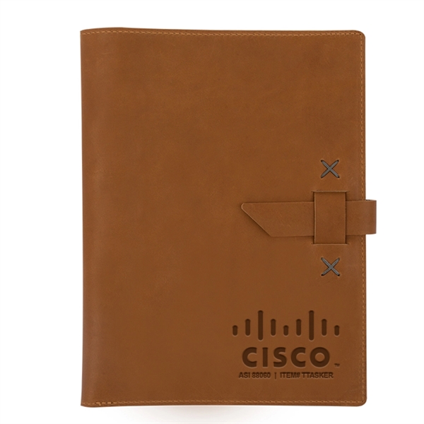 USA-made 9 1/2" x 12 1/2" x 3/4" leather padfolio, available... from ASI 88060 Snugz/USA Inc / SnugZ USA®