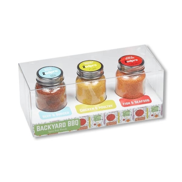 Three piece spice rub gift set featuring spice flavors of Chicken... from ASI 71685 Midnite Snax®