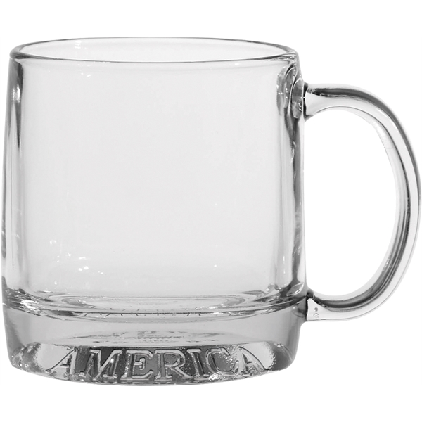 Made in America Glass Mug filled with cocoa, and wrapped in... from ASI 89971 Stuff A Mug