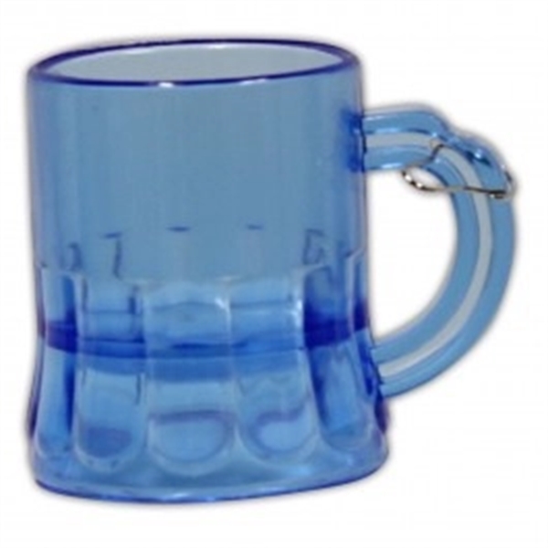 2 oz. plastic blue beer mug medallion with j-hook... from ASI 42016 Brighter Promotions Inc