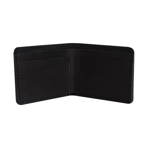 4 3/8" x 3 1/2" x 3/8" Leather bi-fold wallet available... from ASI 88060 Snugz/USA Inc / SnugZ USA®