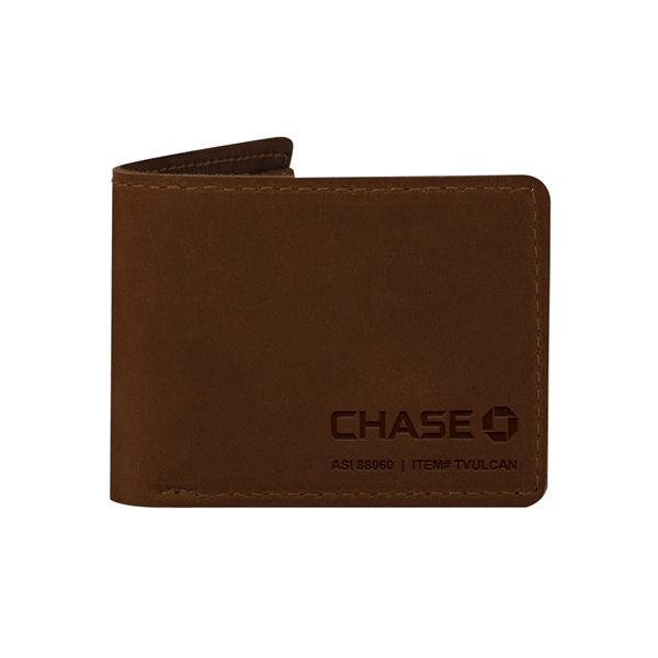 4 3/8" x 3 1/2" x 3/8" Leather bi-fold wallet available... from ASI 88060 Snugz/USA Inc / SnugZ USA®