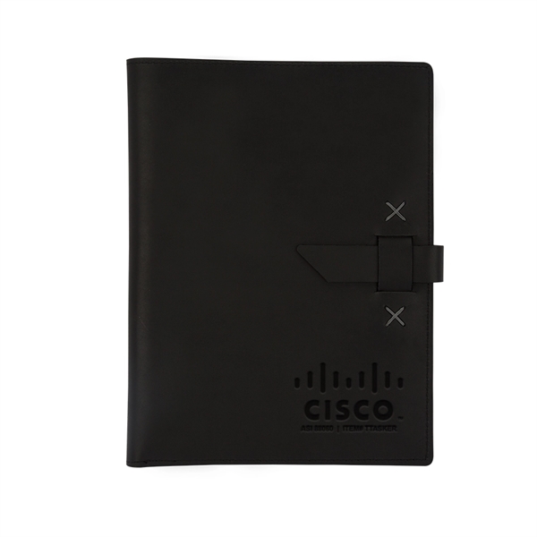 USA-made 9 1/2" x 12 1/2" x 3/4" leather padfolio, available... from ASI 88060 Snugz/USA Inc / SnugZ USA®