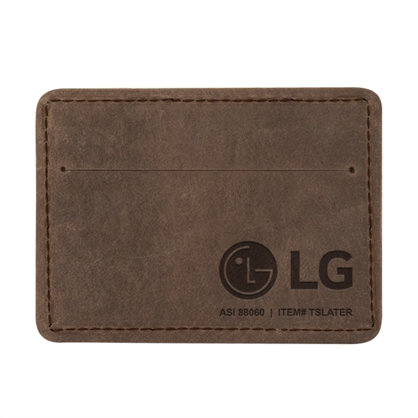 USA-made leather single-pocket wallet (4 1/4" x 3 1/8") available in... from ASI 88060 Snugz/USA Inc / SnugZ USA®