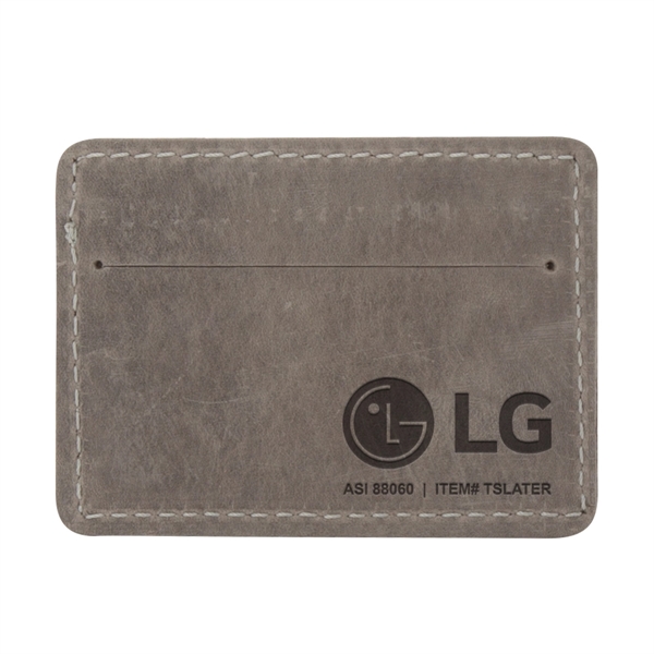 USA-made leather single-pocket wallet (4 1/4" x 3 1/8") available in... from ASI 88060 Snugz/USA Inc / SnugZ USA®