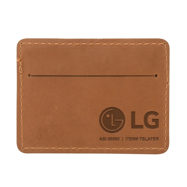 USA-made leather single-pocket wallet (4 1/4" x 3 1/8") available in... from ASI 88060 Snugz/USA Inc / SnugZ USA®