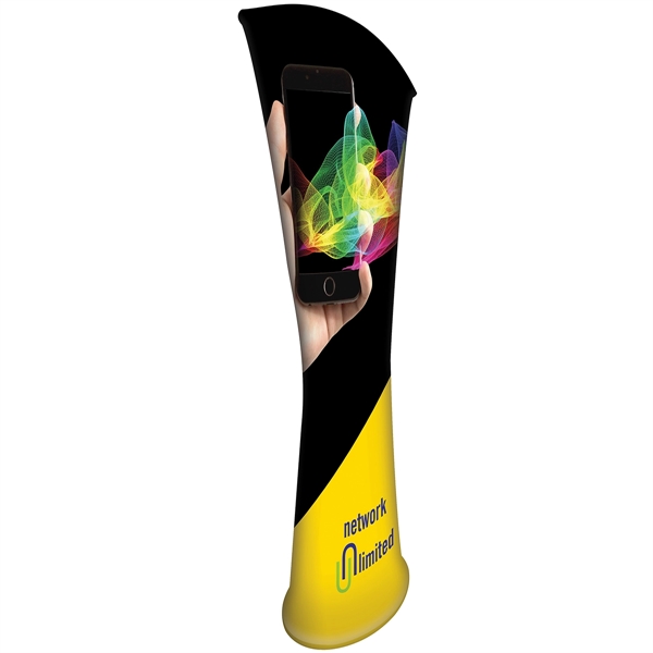 Tower Stand Full Curve Kit with stretch polyester banner and aluminum... from ASI 80228 Quinn