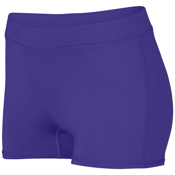Girls Dare short made of 88/12 polyester/spandex knit with moisture wicking.... from ASI 37461 Augusta Sportswear