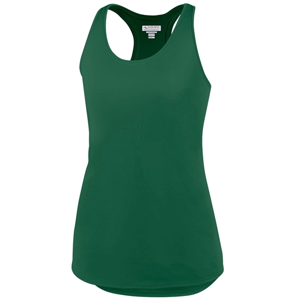 Ladies' tank top made of 100% polyester with moisture wicking and... from ASI 37461 Augusta Sportswear