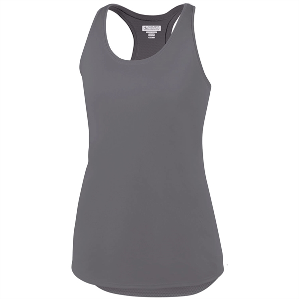 Ladies' tank top made of 100% polyester with moisture wicking and... from ASI 37461 Augusta Sportswear