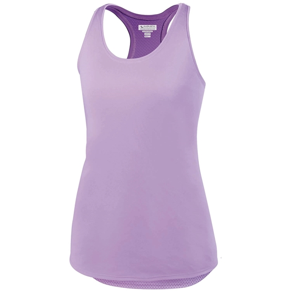 Ladies' tank top made of 100% polyester with moisture wicking and... from ASI 37461 Augusta Sportswear