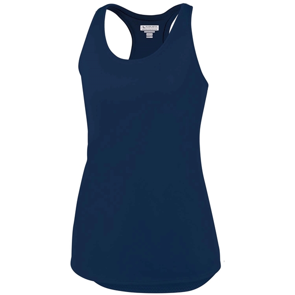 Ladies' tank top made of 100% polyester with moisture wicking and... from ASI 37461 Augusta Sportswear