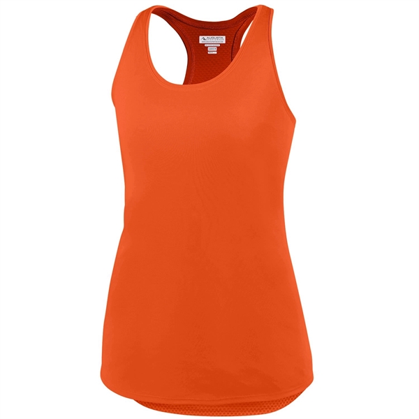 Ladies' tank top made of 100% polyester with moisture wicking and... from ASI 37461 Augusta Sportswear