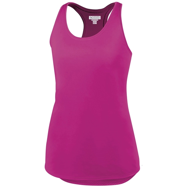 Ladies' tank top made of 100% polyester with moisture wicking and... from ASI 37461 Augusta Sportswear