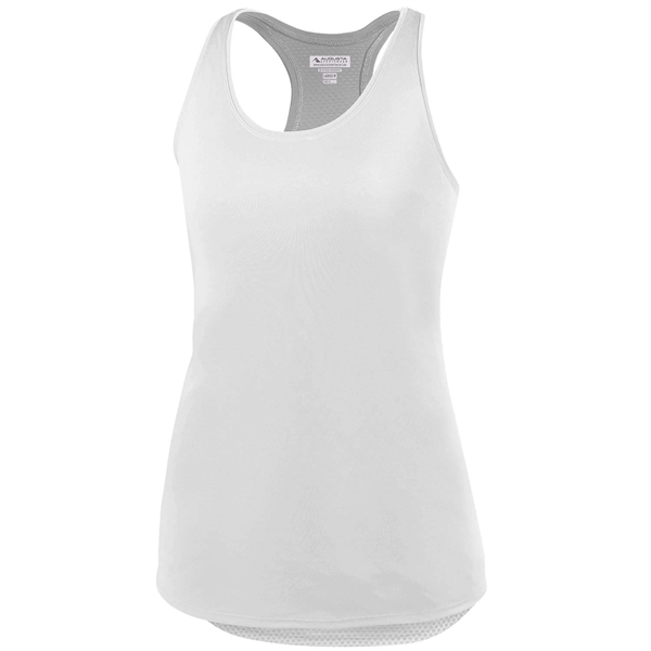 Ladies' tank top made of 100% polyester with moisture wicking and... from ASI 37461 Augusta Sportswear