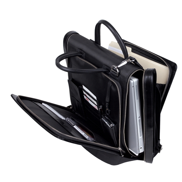 Hard structured multi-zippered laptop briefcase. Features adjustable/removable straps for easy carry.... from ASI 34800 Alstar Creations / Alstar Line