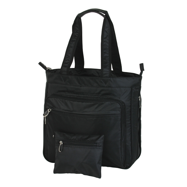 Deluxe computer tote features three expandable zippered padded compartments, two front... from ASI 34800 Alstar Creations / Alstar Line
