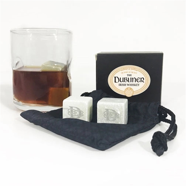 0.875" Lasered Soapstone Ice Cubes... from ASI 43270 Calconix Inc