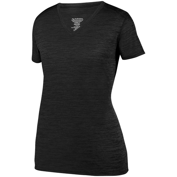 The Ladies Shadow Tonal Heather Training Tee is made from 100%... from ASI 37461 Augusta Sportswear