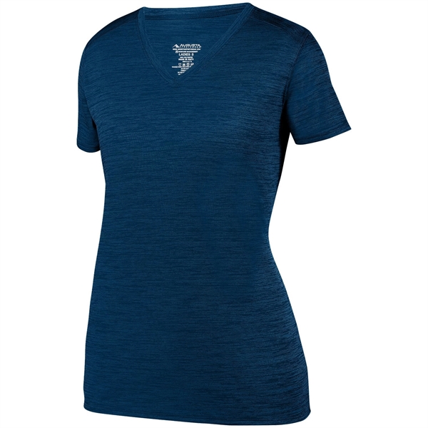 The Ladies Shadow Tonal Heather Training Tee is made from 100%... from ASI 37461 Augusta Sportswear