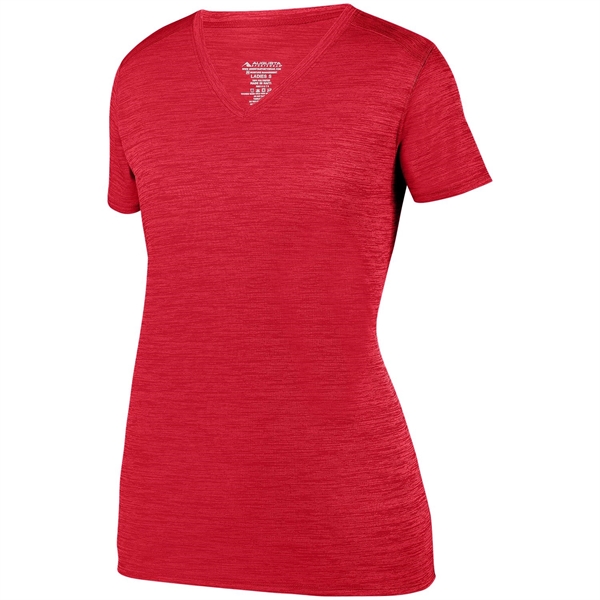 The Ladies Shadow Tonal Heather Training Tee is made from 100%... from ASI 37461 Augusta Sportswear