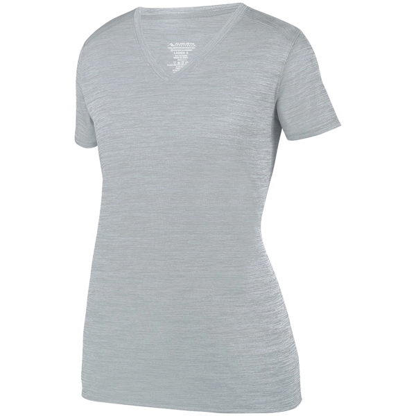 The Ladies Shadow Tonal Heather Training Tee is made from 100%... from ASI 37461 Augusta Sportswear