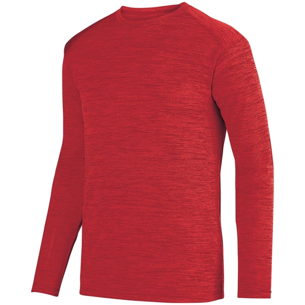 This Shadow Tonal Heather Long Sleeve Tee is made from one... from ASI 37461 Augusta Sportswear